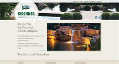 Desktop Screenshot of kirchner-gartenteich.de