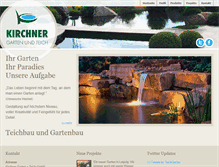 Tablet Screenshot of kirchner-gartenteich.de